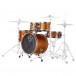 Dixon Drums Jet Set Plus 5pc Shell pakiet, Orange Sparkle