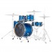 Dixon Drums Jet Set Plus 5er Shell Pack, tief Blue Sparkle