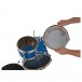 Dixon Drums Jet Set Plus 5pc Shell Pack, Deep Blue Sparkle - Detail