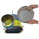Dixon Drums Jet Set Plus 5pc Shell Pack, Blue/Yellow