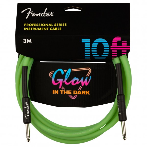 Fender Pro Glow in the Dark Cable 3m, Green