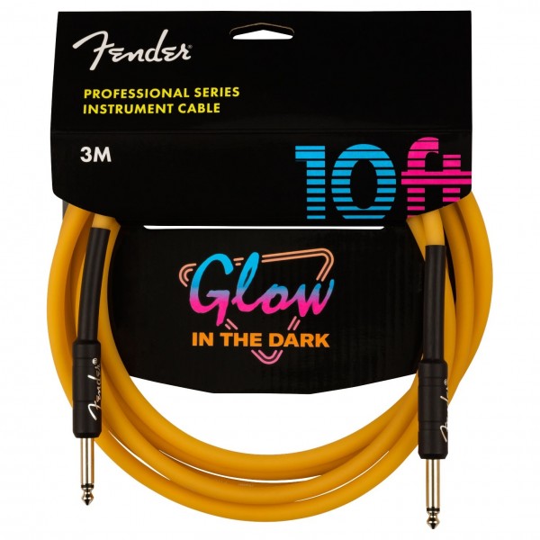 Fender Pro Glow in the Dark Cable 3m, Orange