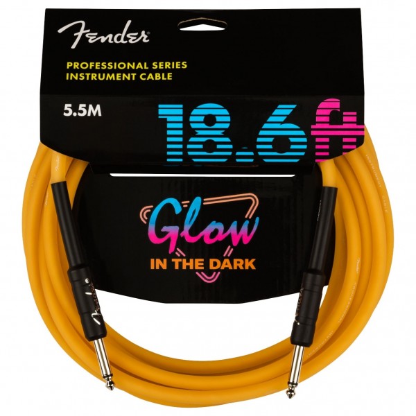 Fender Pro Glow in the Dark Cable 5.5m, Orange