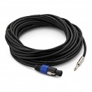 Essentials 2-Pole NL4 to Jack Cable, 20m
