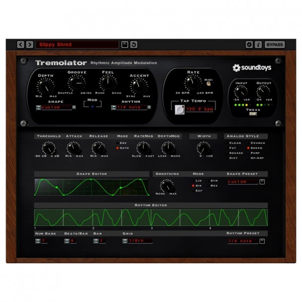 Soundtoys Tremolator Analog Tremolo Plugin - Slippy Shred Preset