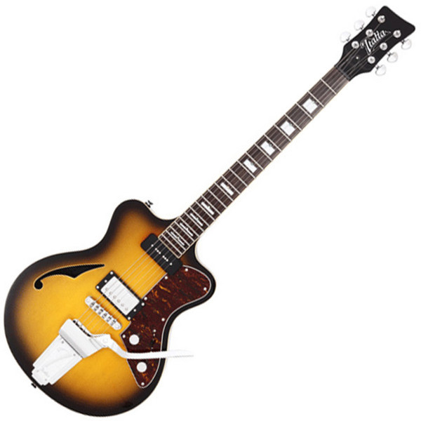 Italia Maranello 63 Semi Acoustic Guitar, Sunburst