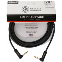 Planet Waves American Stage Instrument Cable R/Angled 20'