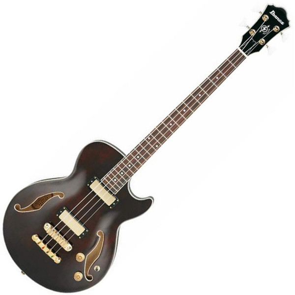 Ibanez AGB200 Semi-Hollow Bass Guitar, Transparent Brown