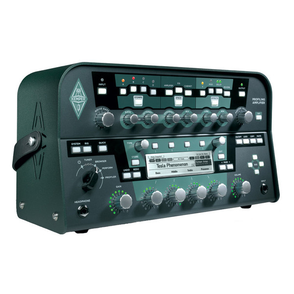 Kemper Profiling Amplifier Digital Modelling Head, Black-Face Left Angle