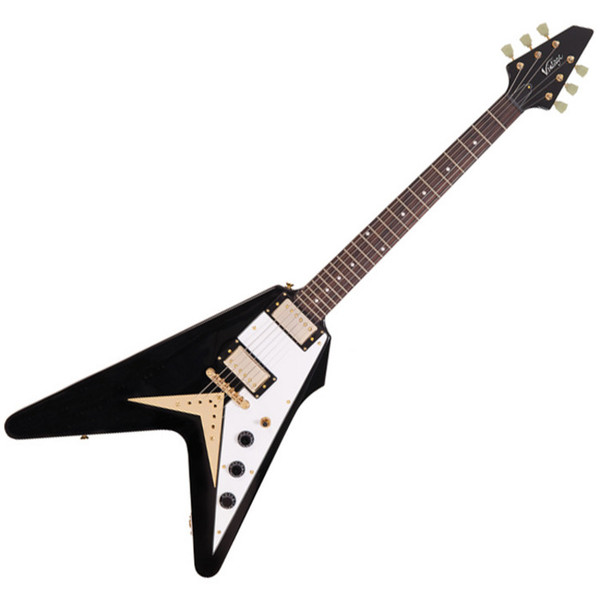 Vintage V60 Electric Guitar, Black
