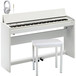 Roland F-120 Digital Piano Complete Package, Satin White