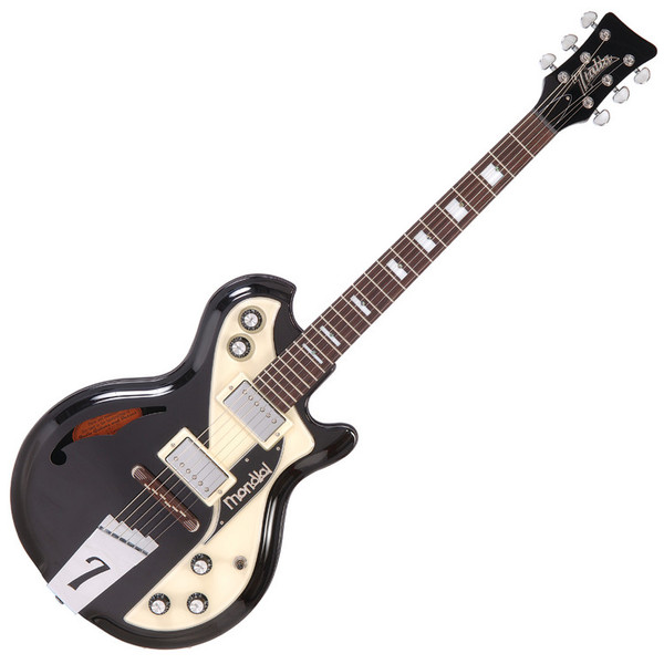 DISC Italia Mondial Classic Electric Guitar, Black