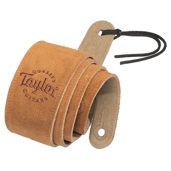 Taylor 'Logo' Suede Guitar Strap, Honey