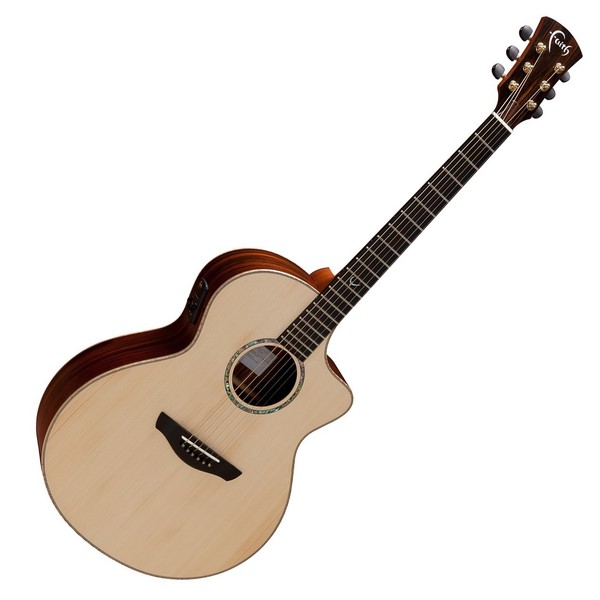 Faith Neptune Baby Jumbo Cutaway Electro Acoustic, Hi Gloss Front View