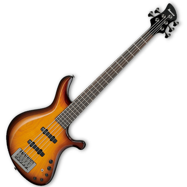 Ibanez G105 Grooveline 5-String Bass Guitar, Brown Burst