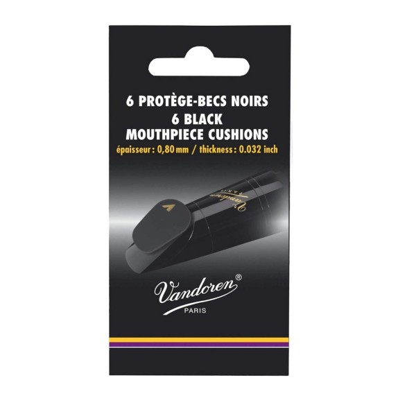 Vandoren Mouthpiece Cushions (Pack 6) Thickness 0.80mm-,032