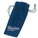 Vandoren Mouthpiece and Ligature Pouch, Blue Suede