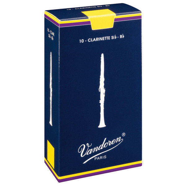 Vandoren Traditional Bb Clarinet Reed, 1 (10 Pack)