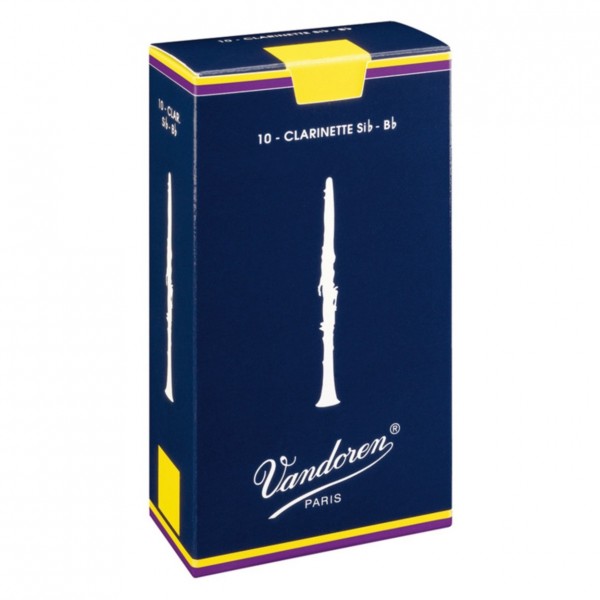 Vandoren Traditional Bb Clarinet Reed, 4 (10 Pack)