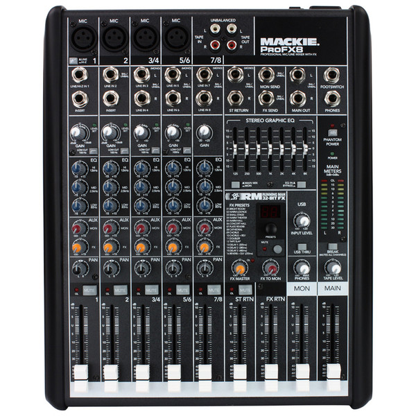 Mackie ProFX8 Channel Mixer with FX - Nearly New at Gear4music