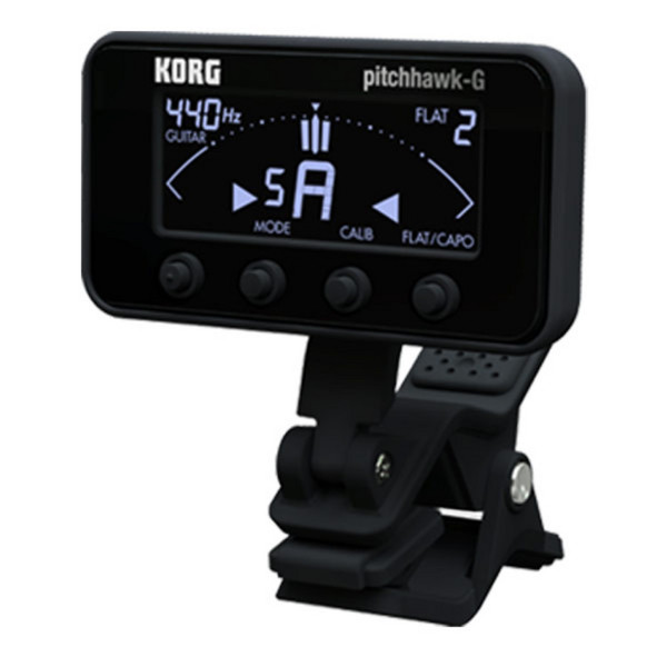 KORG PitchHawk-G Guitar and Bass Tuner, Black