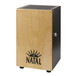 Natal Andante Cajon, Snare Wires, Black with Natural Frontplate