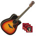Yamaha A3R Electro Acoustic Guitar, Vintage Sunburst Inc Hardcase