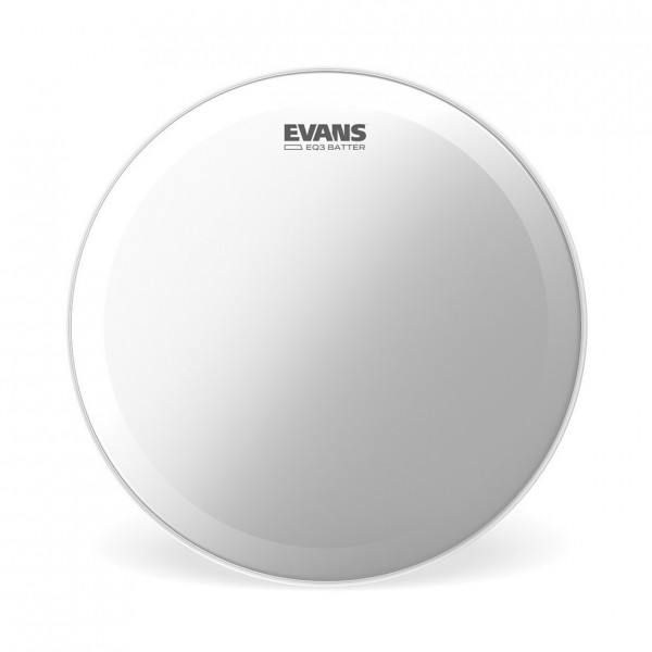 Evans EQ3 Frosted Bass Drum Head, 18 Inch