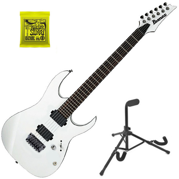 DISC Ibanez Iron Label RGIR20FE Electric Guitar, White with Gifts
