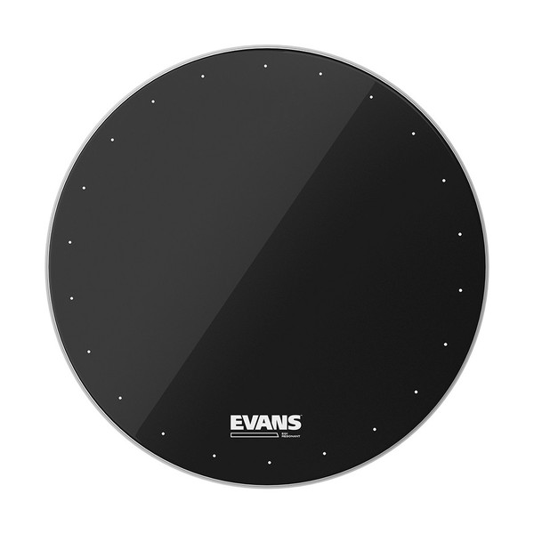 Evans EQ1 Resonant Black Bass Drum Head, 20 Inch