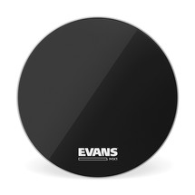 Evans MX1 Black Marching Bass Drum Head, 22