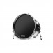 Evans Resonant Black Bass Drum Head, 22 Inch