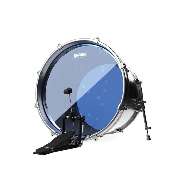 Evans Hydraulic Blue Bass Drum Head, 22 Inch