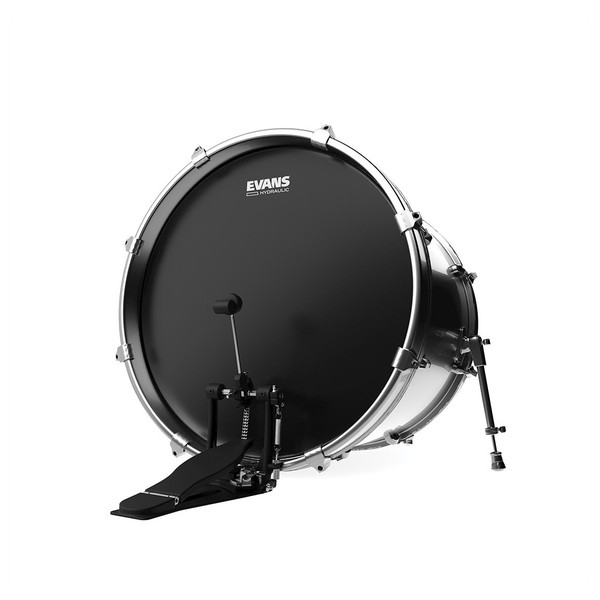 Evans Hydraulic Black Bass Drum Head, 22 Inch