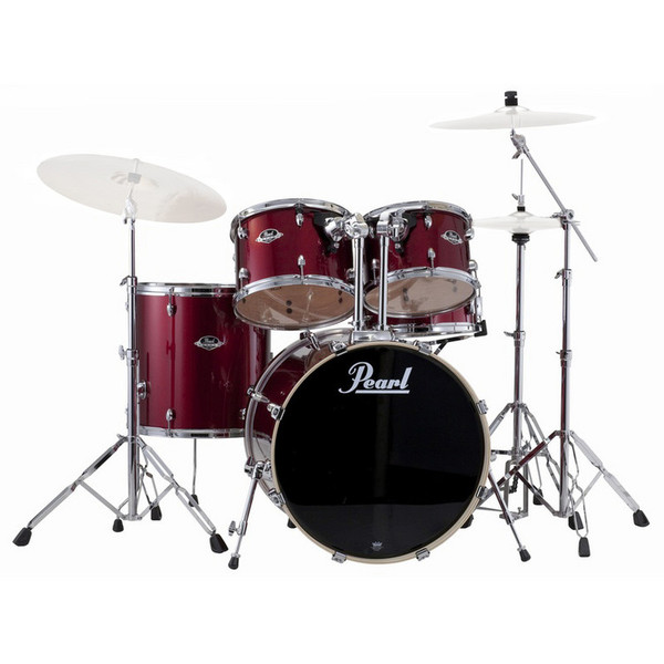 Pearl Export Rock Drum Kit, Wine Red