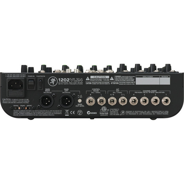 Mackie 1202-VLZ4 12 Channel Analog Compact Mixer at Gear4music