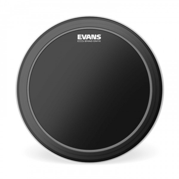 Evans EMAD Onyx Bass Drum Head, 24 Inch 