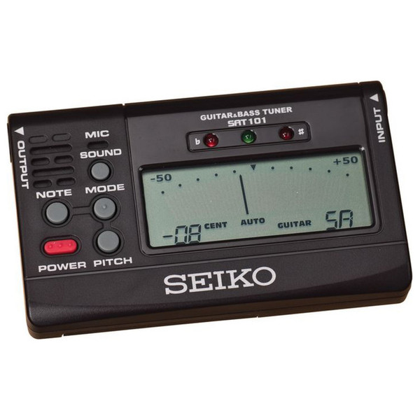 Seiko Sat-101B Guitar / Bass Tuner - Black