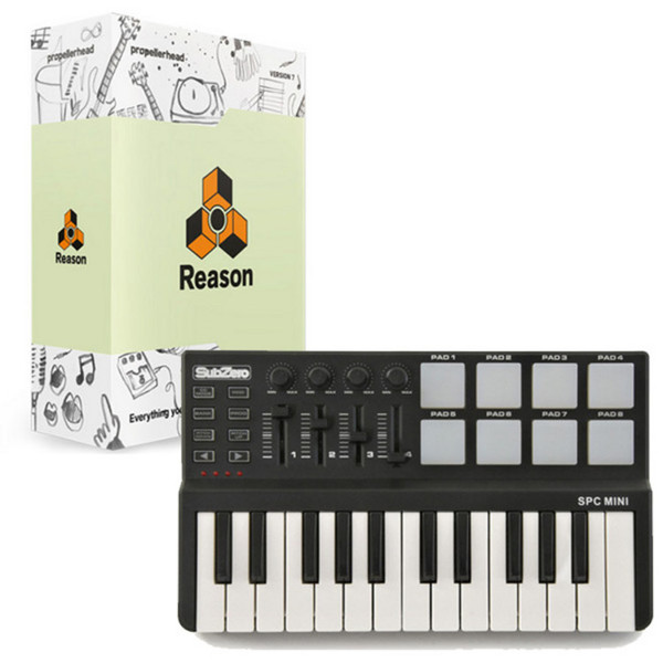 Propellerhead Reason 7 & SubZero SPC MINI MIDI Controller Bundle