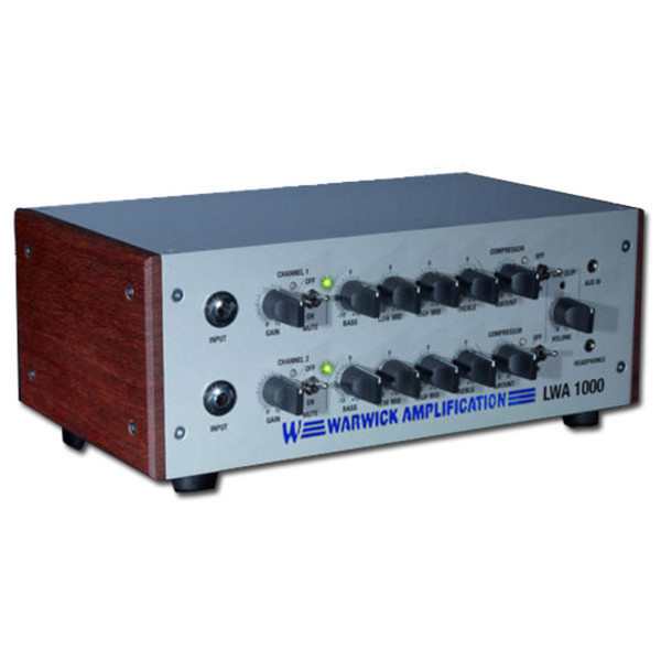 Warwick LWA1000 Bass Amp Head, Silver