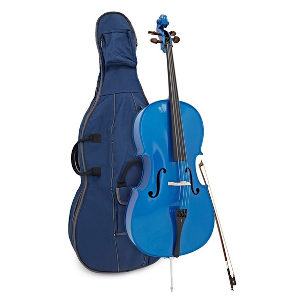 Stentor Harlequin Cello Outfit, Blue, 1/4