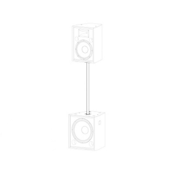 Turbosound PA100 PA Speaker Pole, 100cm