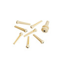 Planet Waves Injected Molded Bridge and End Pins, Ivory and Black Dot