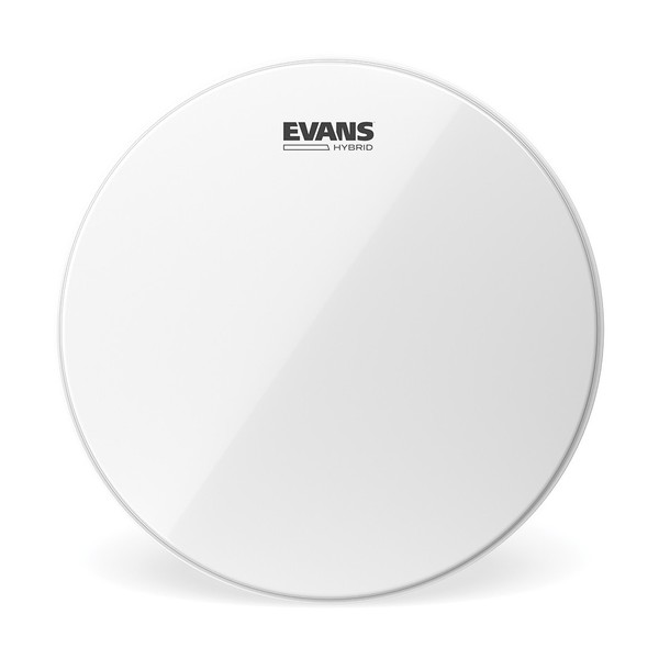 Evans Hybrid White Marching Snare Drum Head, 13 Inch