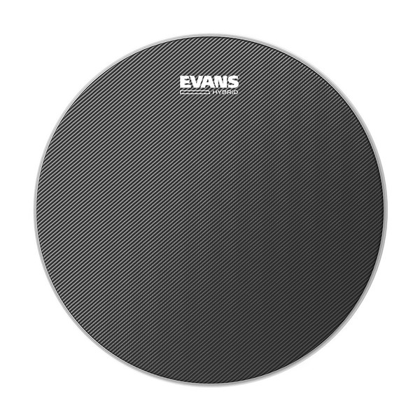 Evans Hybrid Grey Marching Snare Drum Head, 14 Inch