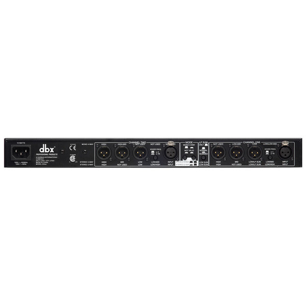 dbx 234xs Stereo 2 + 3-Way/Mono 4-Way Crossover at Gear4music