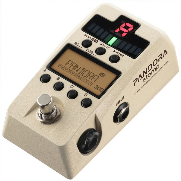 Korg Pandora Stomp Multi Effect Processor and Tuner, Ivory