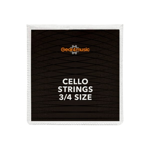 Cello String Set by Gear4music, 3/4 Size