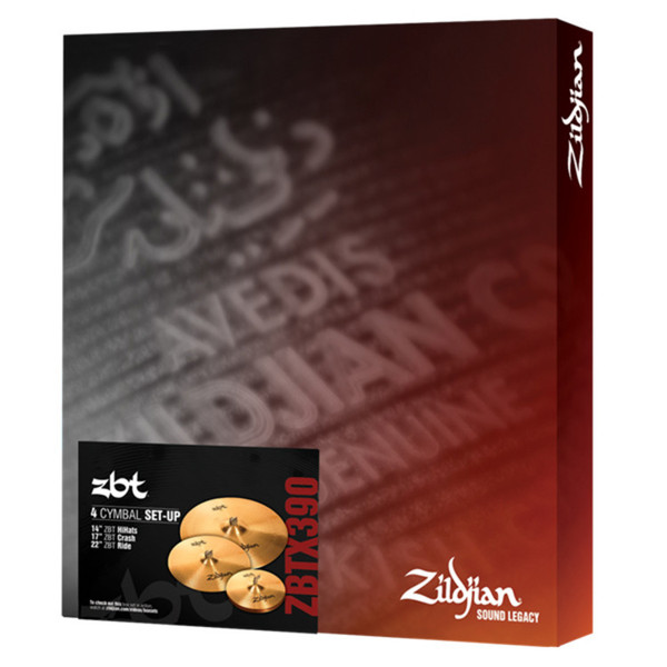 DISC Zildjian ZBT Cymbal Box Set with FREE 8'' Splash Cymbal at
