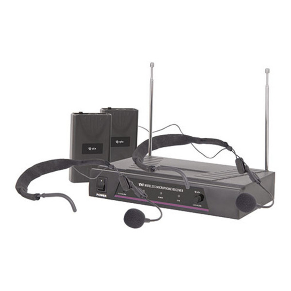 QTX VHF Dual Neckband Wireless Microphone System - 174.1 + 175.0MHz